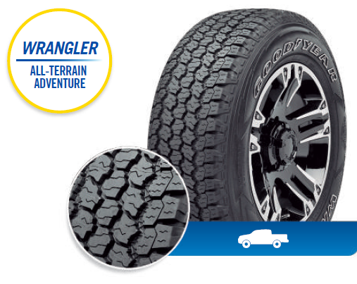 Llanta GOODYEAR WRANGLER AT ADVENTURE 285/60R18 en autollantas.com.co