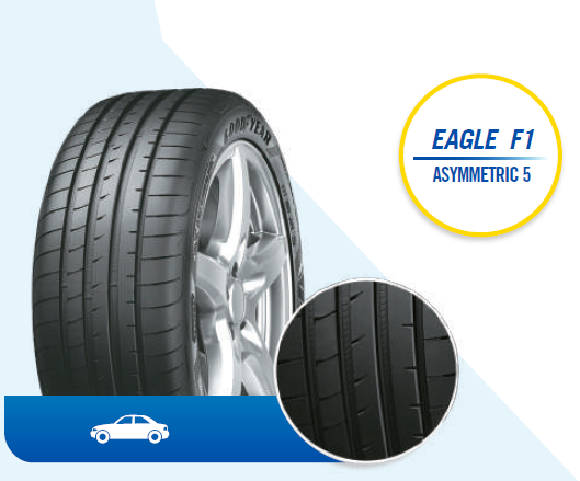 Llanta EAGLE F1 ASYMMETRIC 5 de GOODYEAR en autollantas.com.co