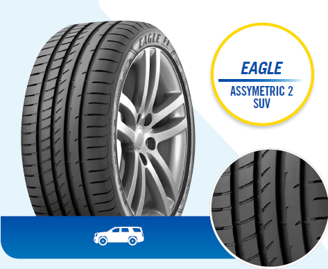 Llanta GOODYEAR EAGLE F1 ASYMMETRIC 2 SUV 265/50R19 en autollantas.com.co