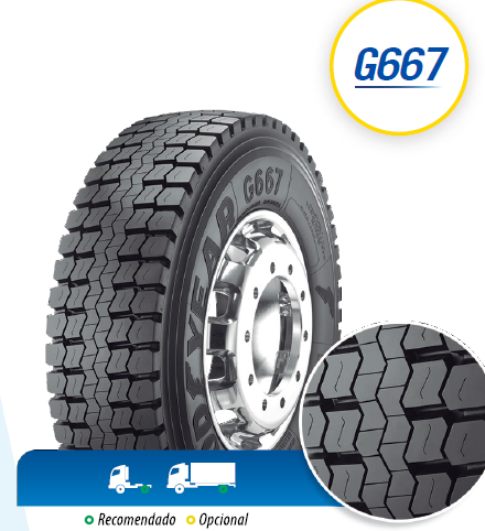 GOODYEAR G667 12/EstándarR22,5