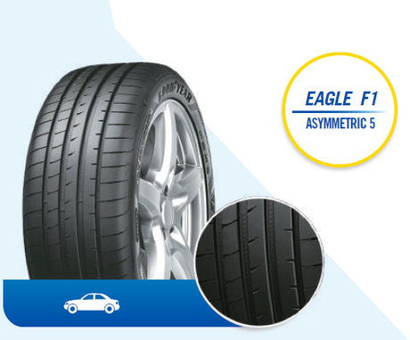 Llanta EAGLE F1 ASYMMETRIC 5 de GOODYEAR en autollantas.com.co