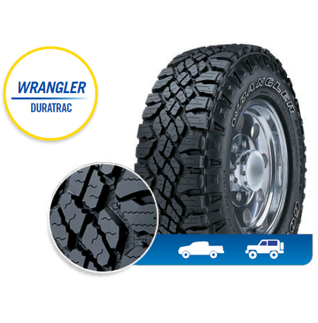 Llanta WRANGLER DURATRAC de GOODYEAR en autollantas.com.co